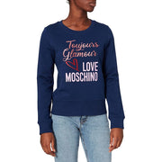 Love Moschino Blue Cotton Women Sweater - ACCEXO