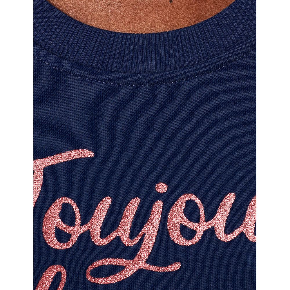 Love Moschino Blue Cotton Women Sweater - ACCEXO