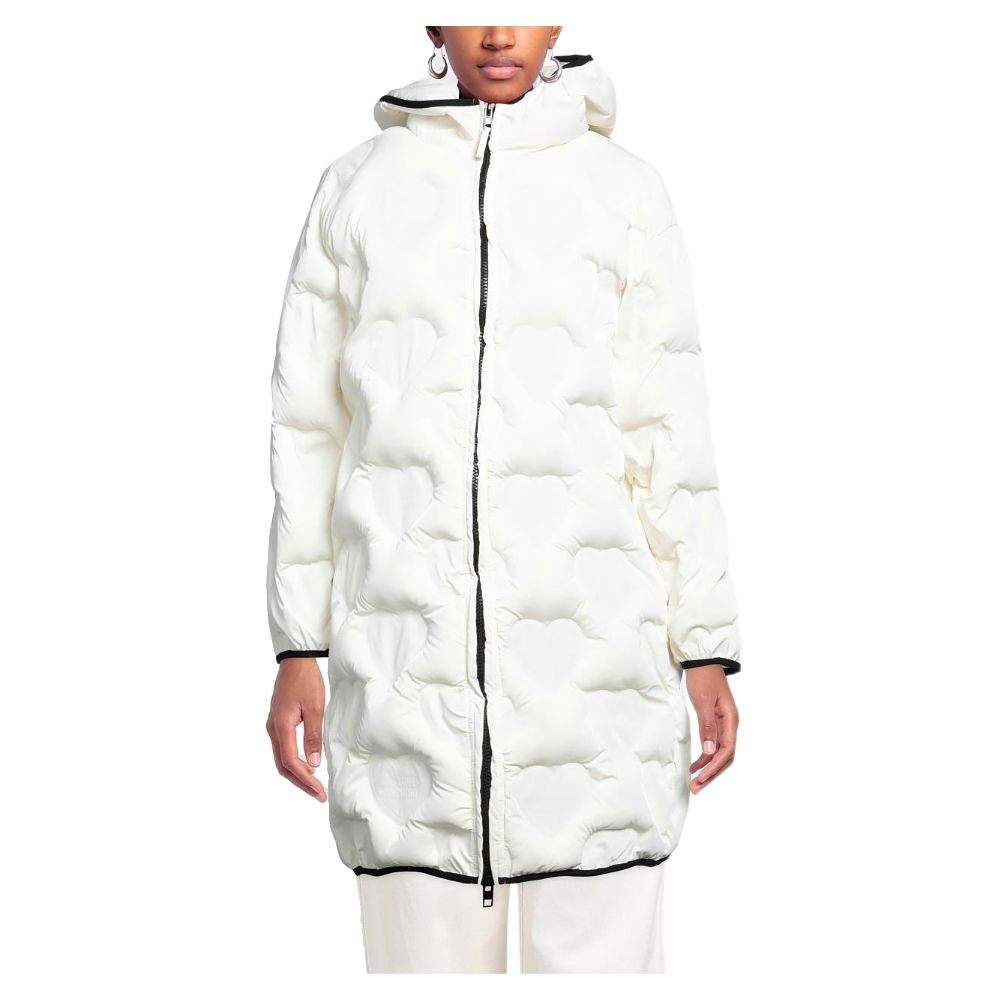 Love Moschino Chic Quilted Heart Long Down Jacket - ACCEXO