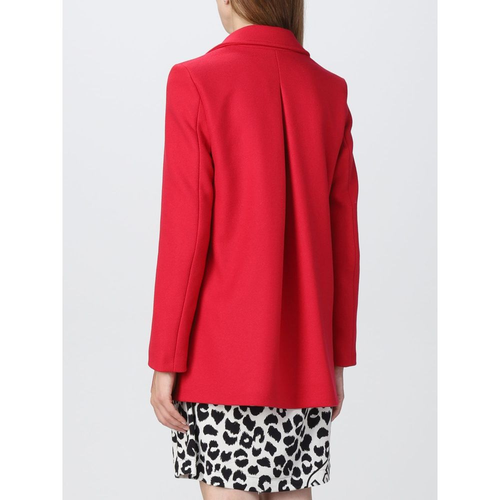 Love Moschino Chic Pink Wool Blend Jacket - ACCEXO