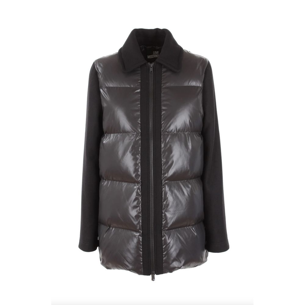 Love Moschino Chic Gray Jacket with Contrasting Accents - ACCEXO
