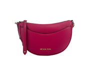 Michael Kors Dover Small Pink Half Moon Crossbody Bag Purse - ACCEXO