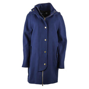 Love Moschino Blue Wool Women Coat - ACCEXO