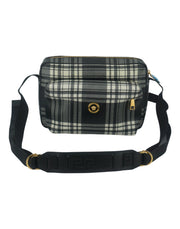 Versace Elegant Grey Leather Crossbody Bag - ACCEXO