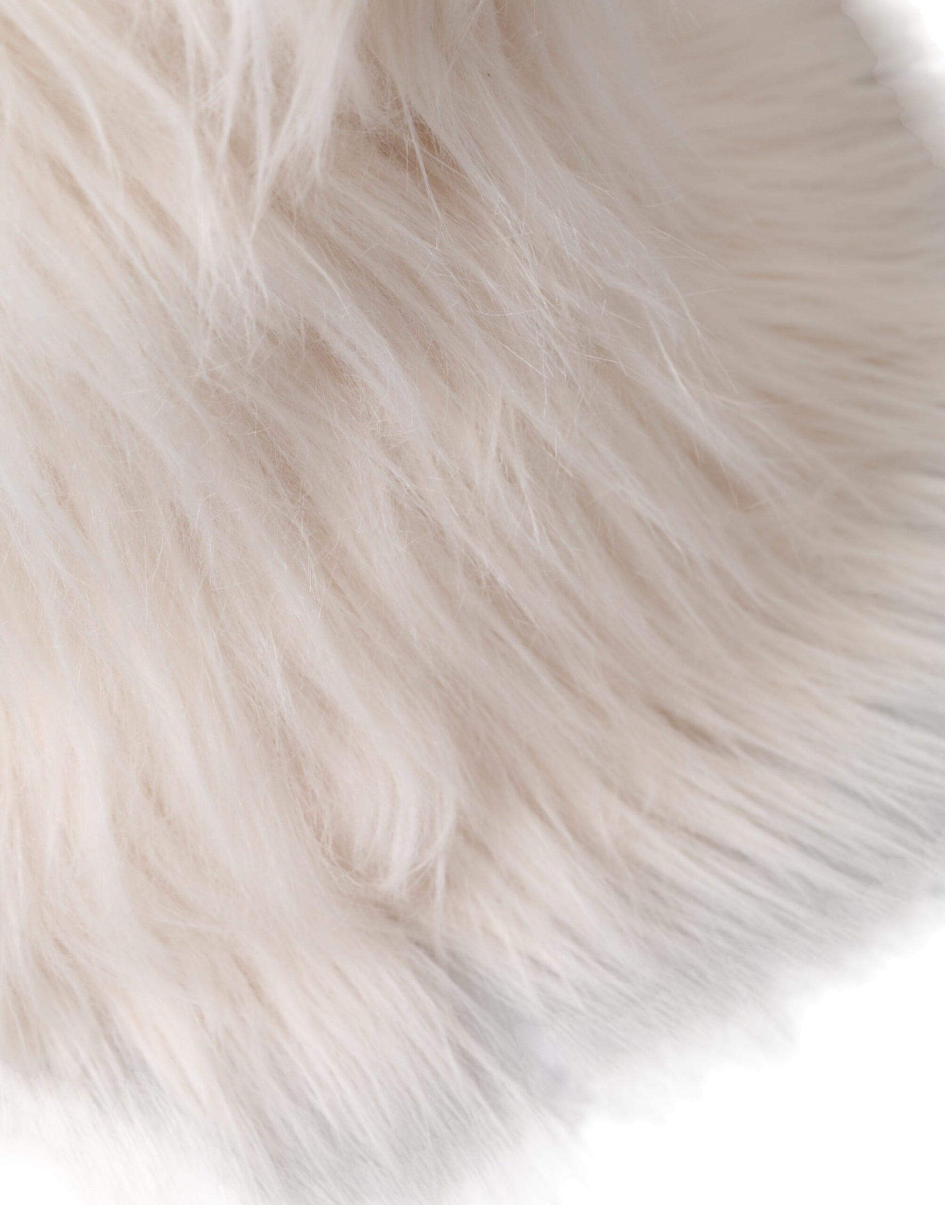 Dolce & Gabbana White Acrylic Fur Womens Bucket Hat - ACCEXO