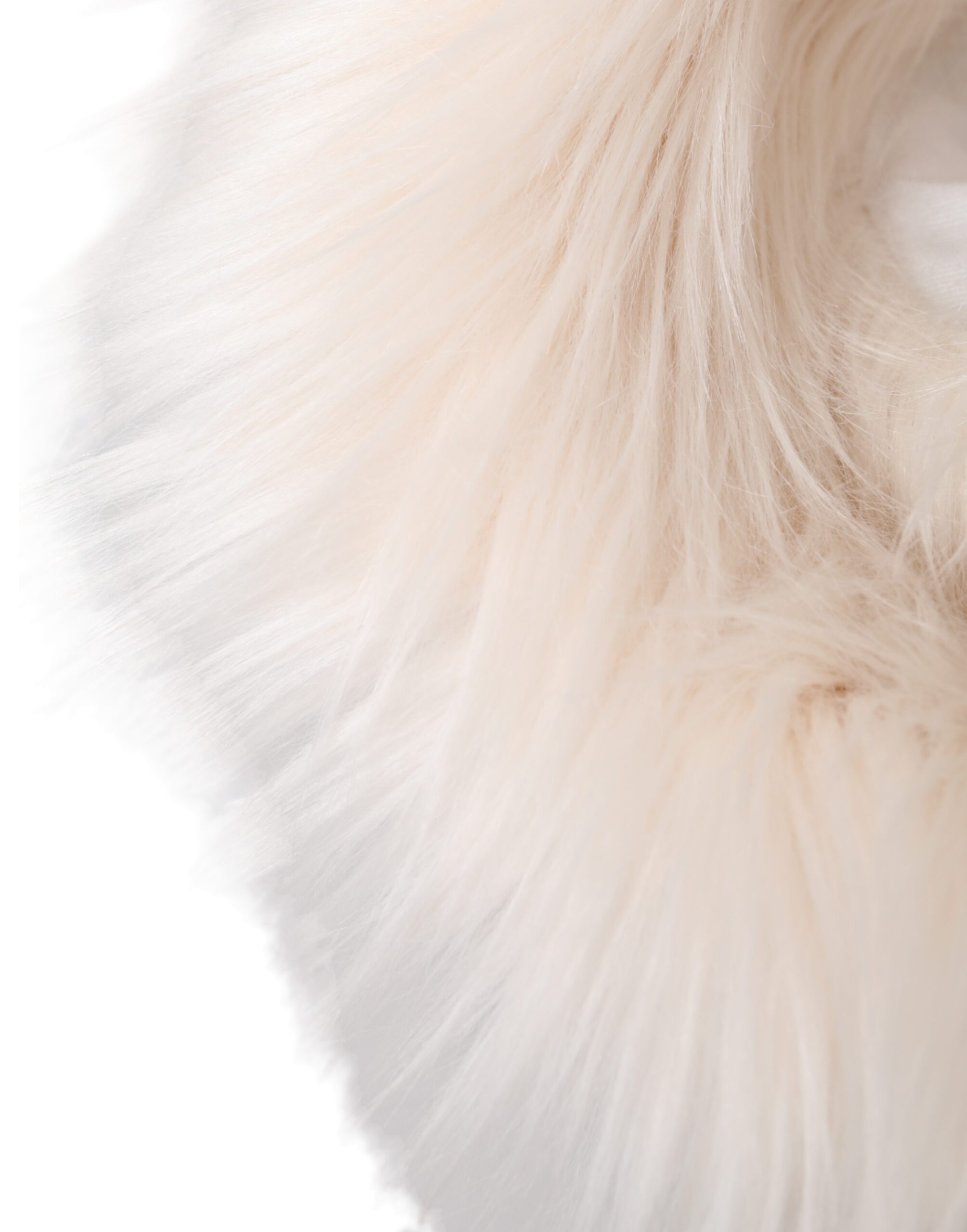 Dolce & Gabbana White Acrylic Fur Womens Bucket Hat - ACCEXO