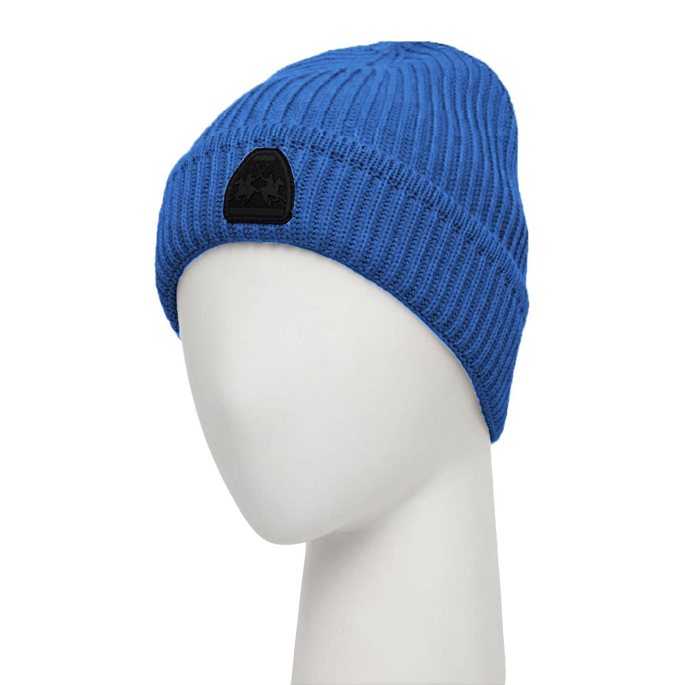 La Martina Light Blue Acrylic Men Beanie - ACCEXO