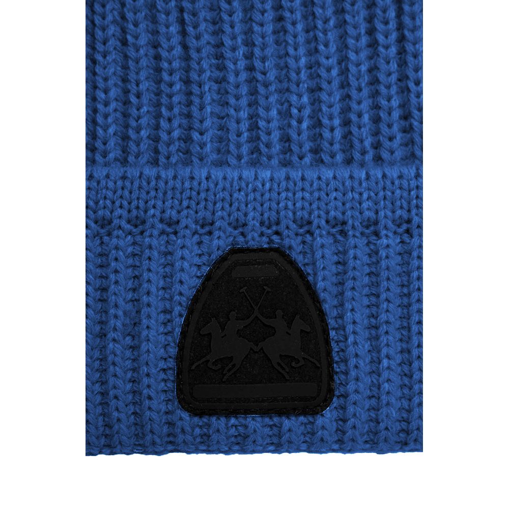 La Martina Light Blue Acrylic Men Beanie - ACCEXO