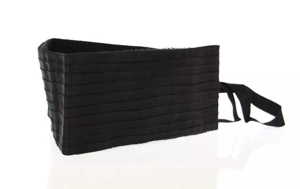 Dolce & Gabbana Black Silk Womens Waist Cummerbund - ACCEXO