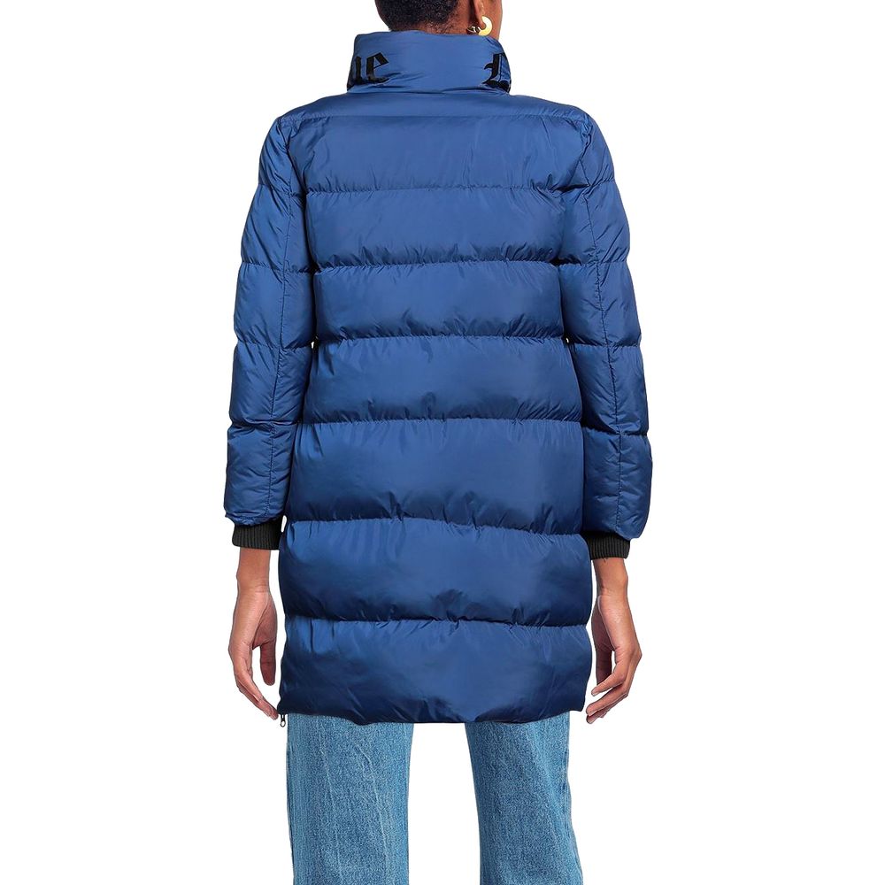 Love Moschino Chic Long Down Jacket with Logo Detail - ACCEXO