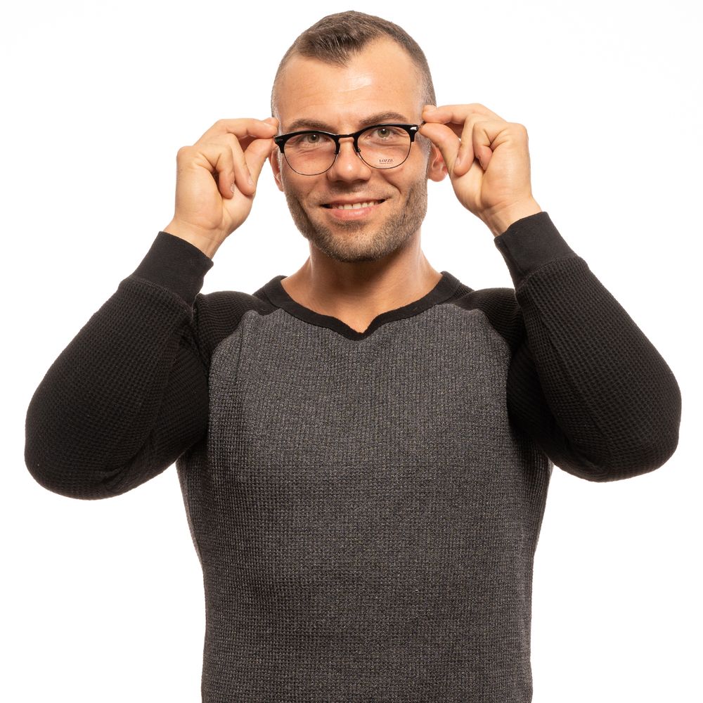 Lozza Black Unisex Optical Frames - ACCEXO