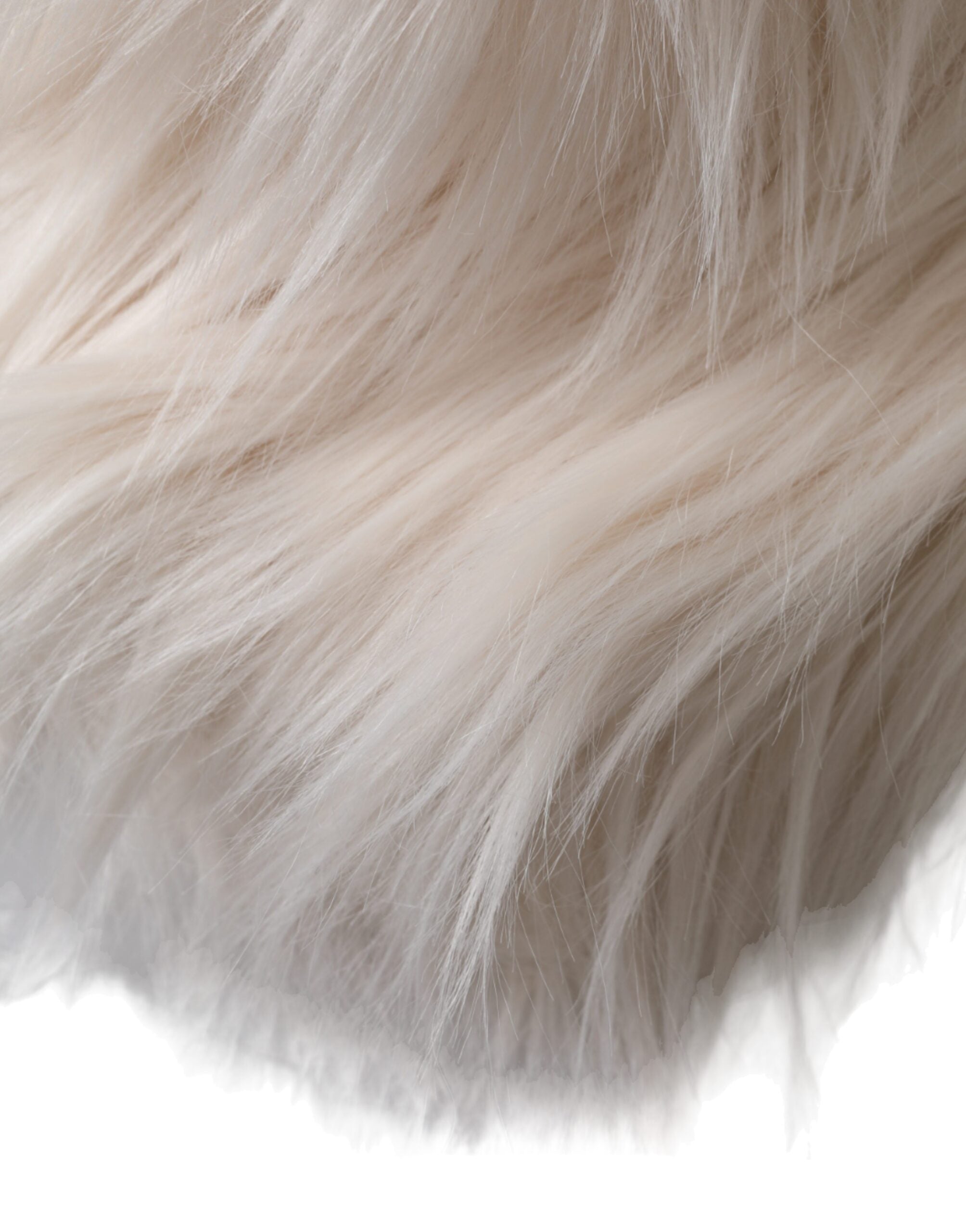 Dolce & Gabbana Off White Acrylic Fur Womens Bucket Hat - ACCEXO