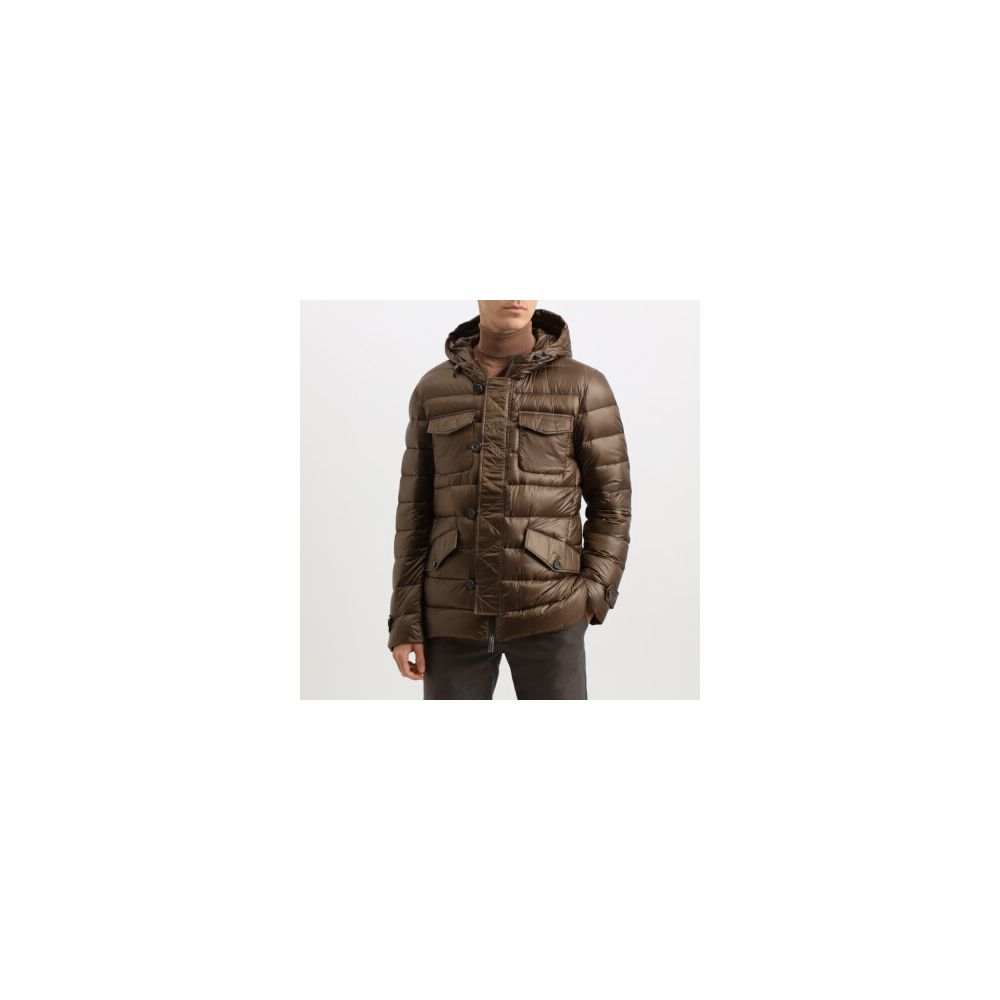 Add Brown Polyamide Jacket - ACCEXO