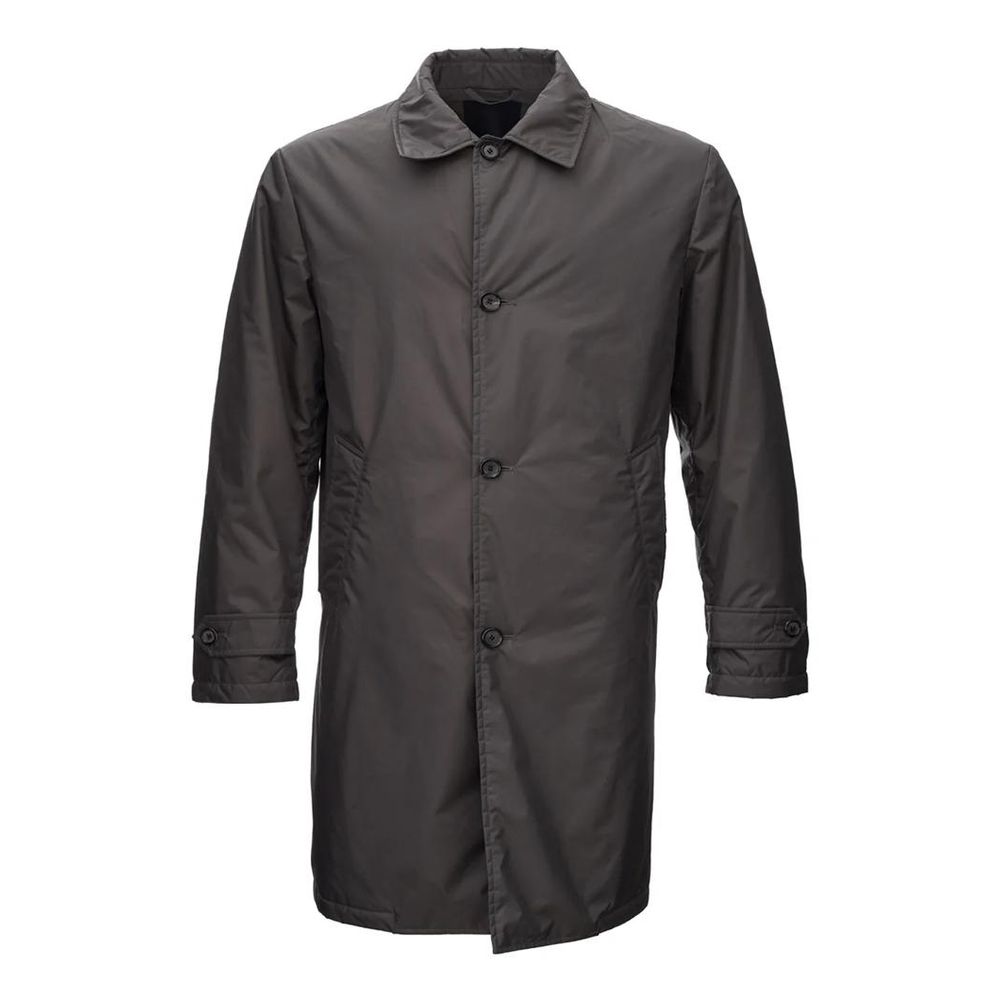 Add Brown Polyester Jacket - ACCEXO