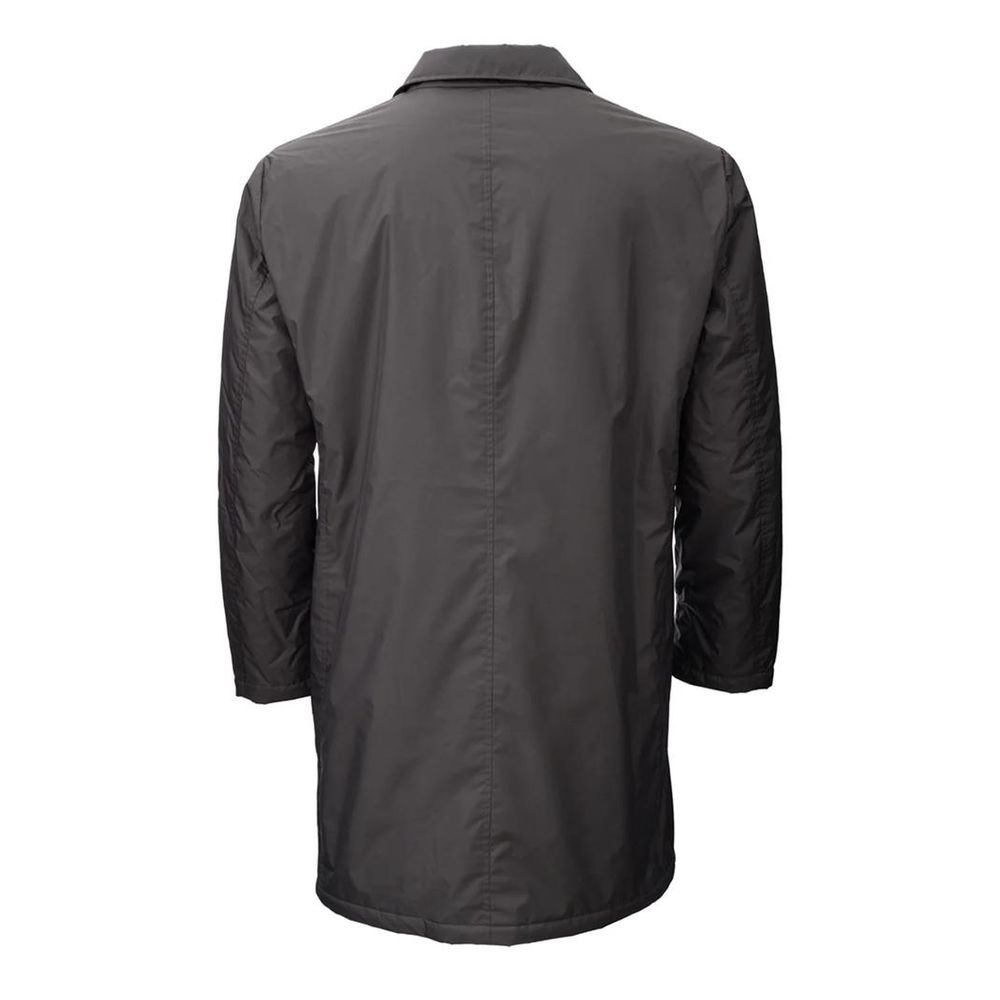 Add Brown Polyester Jacket - ACCEXO