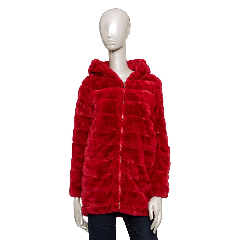 Baldinini Trend Red Polyester Women Jacket - ACCEXO