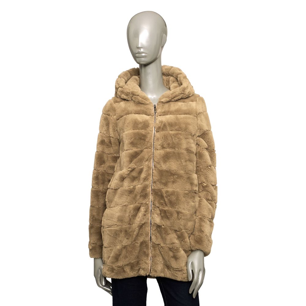 Baldinini Trend Beige Polyester Women Coat - ACCEXO