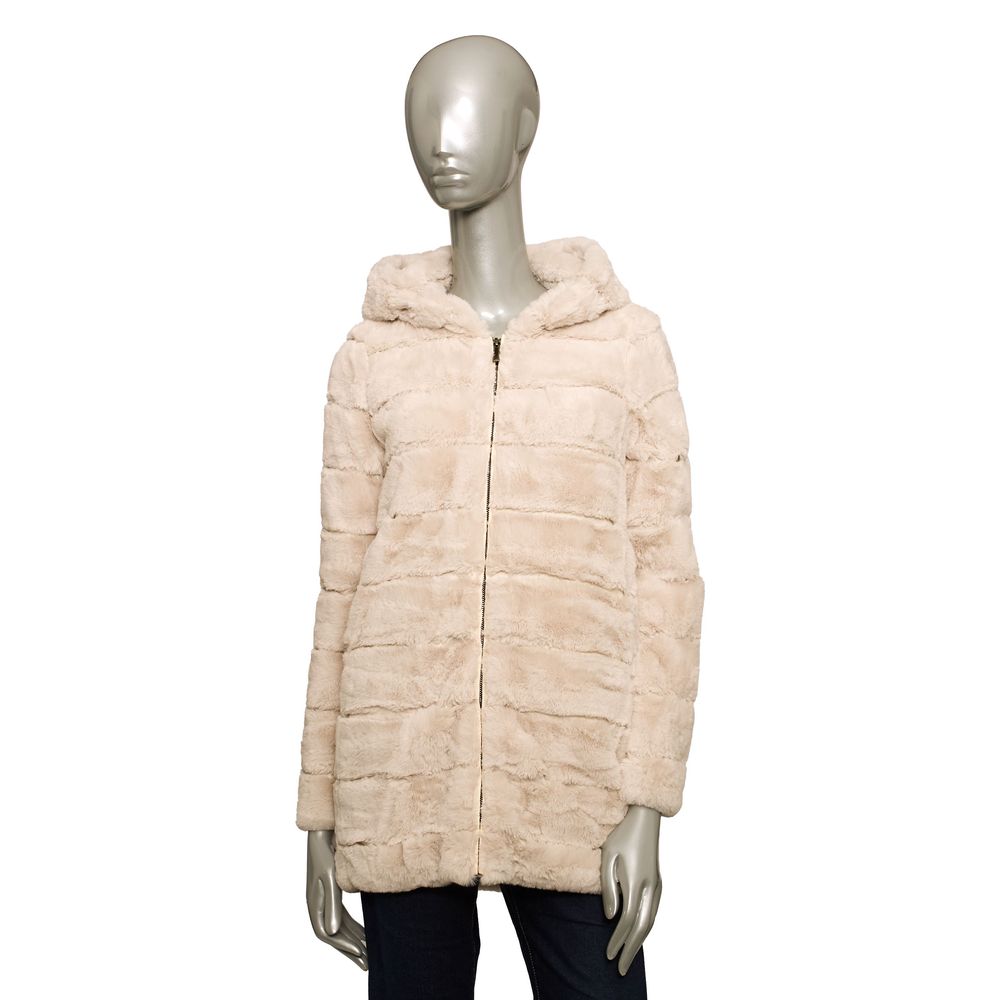 Baldinini Trend Beige Polyester Women Coat - ACCEXO
