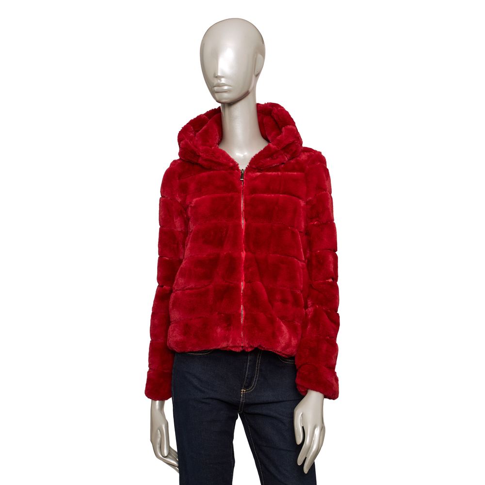 Baldinini Trend Red Polyester Women Jacket - ACCEXO