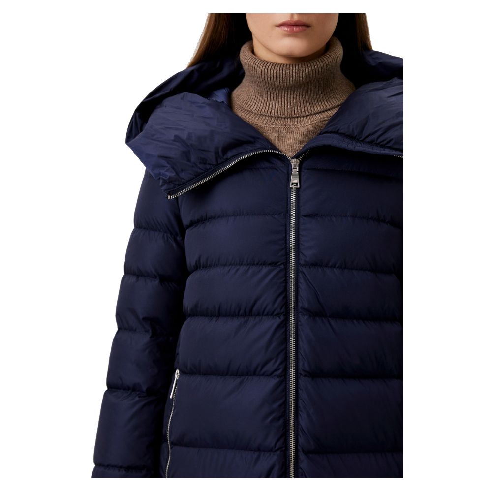 Add Blue Nylon Women Jacket - ACCEXO