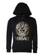 Versace Black Medusa Print Cotton HoodiePullover Sweatshirt Sweater - ACCEXO