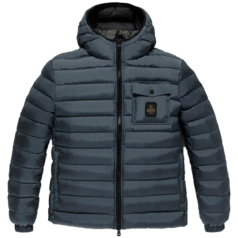 Refrigiwear Light Blue Nylon Men Jacket - ACCEXO