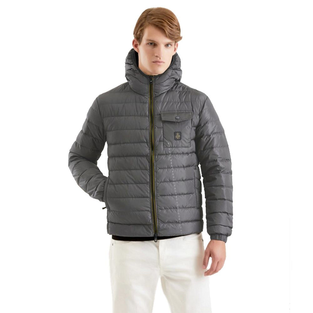 Refrigiwear Gray Nylon Men Jacket - ACCEXO
