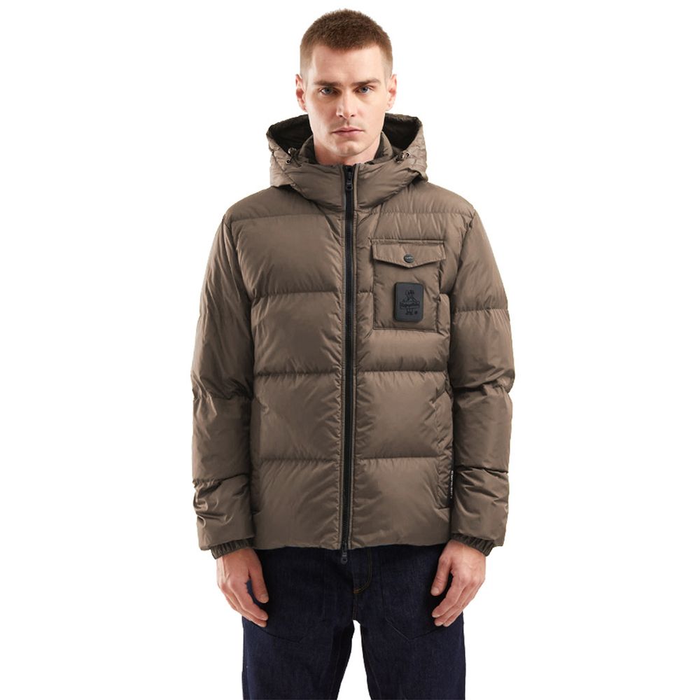 Refrigiwear Brown Nylon Men Jacket - ACCEXO