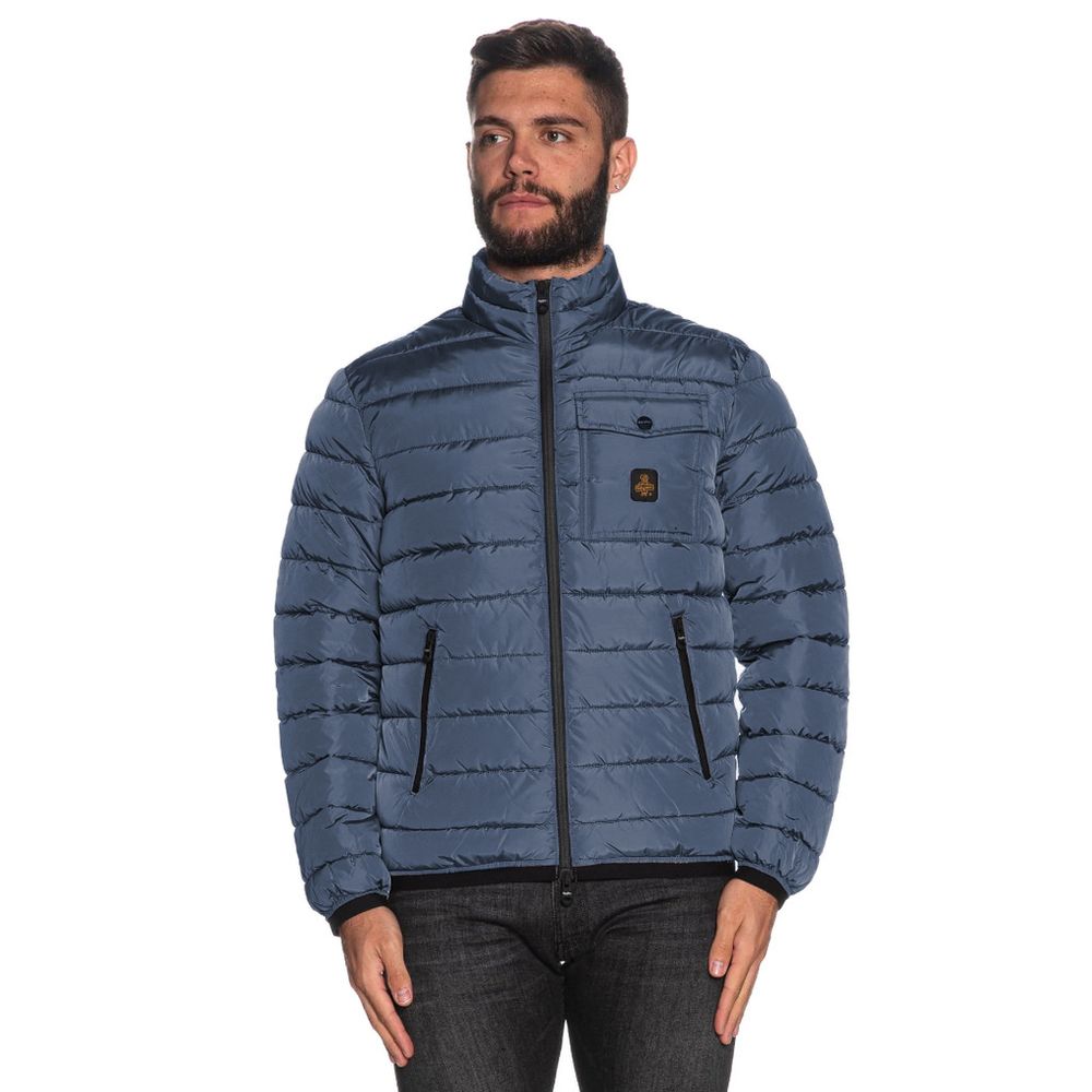 Refrigiwear Light Blue Nylon Men Jacket - ACCEXO