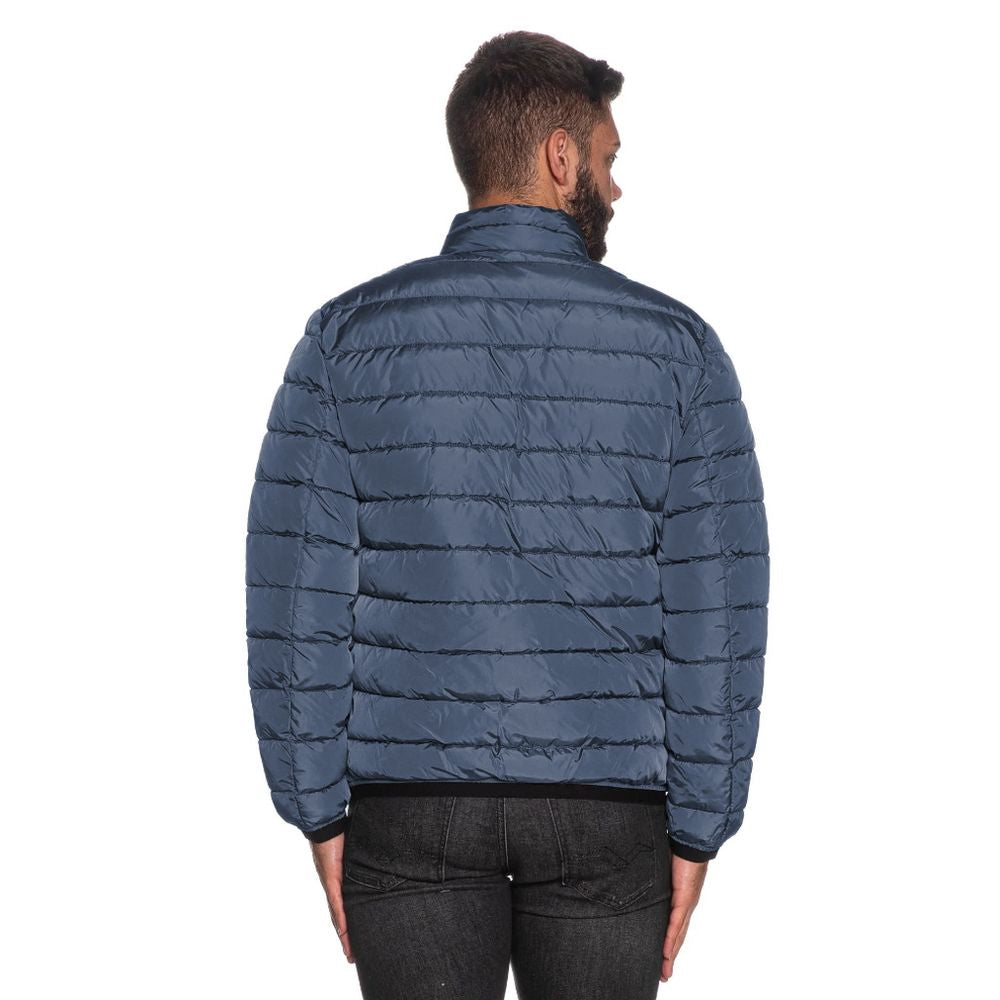 Refrigiwear Light Blue Nylon Men Jacket - ACCEXO