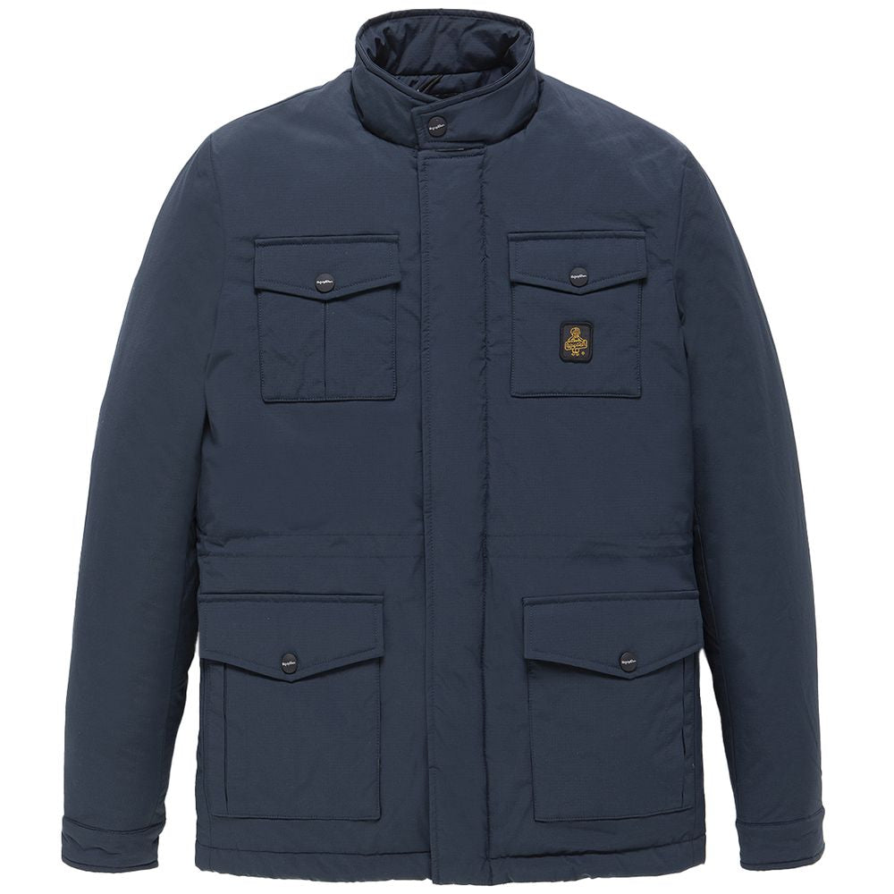 Refrigiwear Blue Nylon Men Jacket - ACCEXO