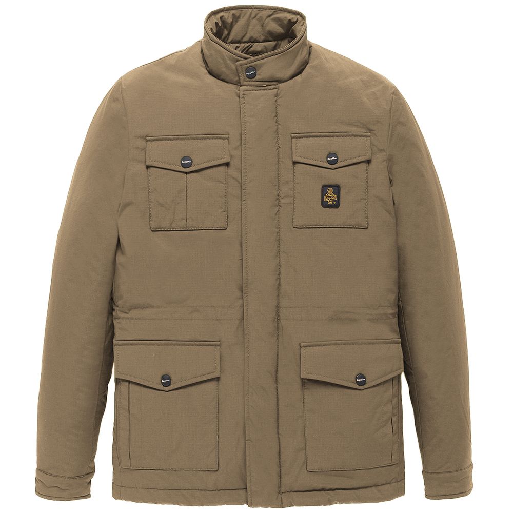 Refrigiwear Brown Nylon Men Jacket - ACCEXO