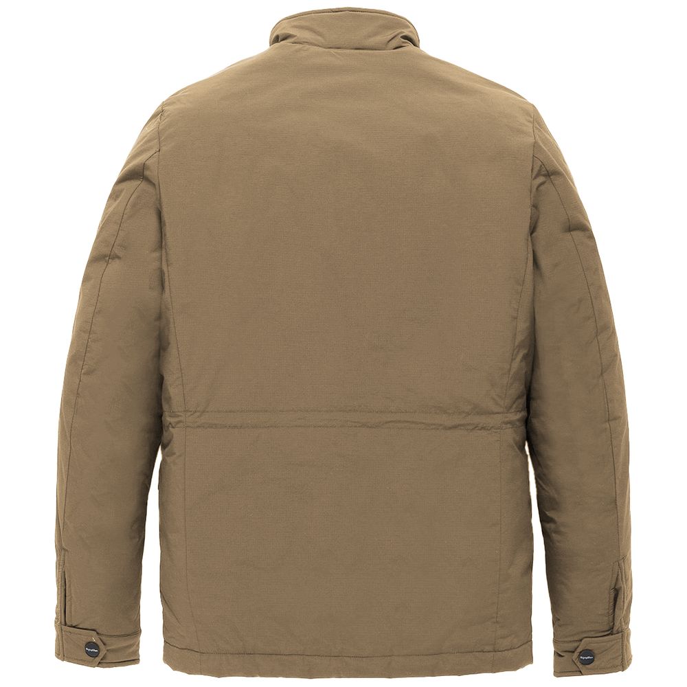 Refrigiwear Brown Nylon Men Jacket - ACCEXO