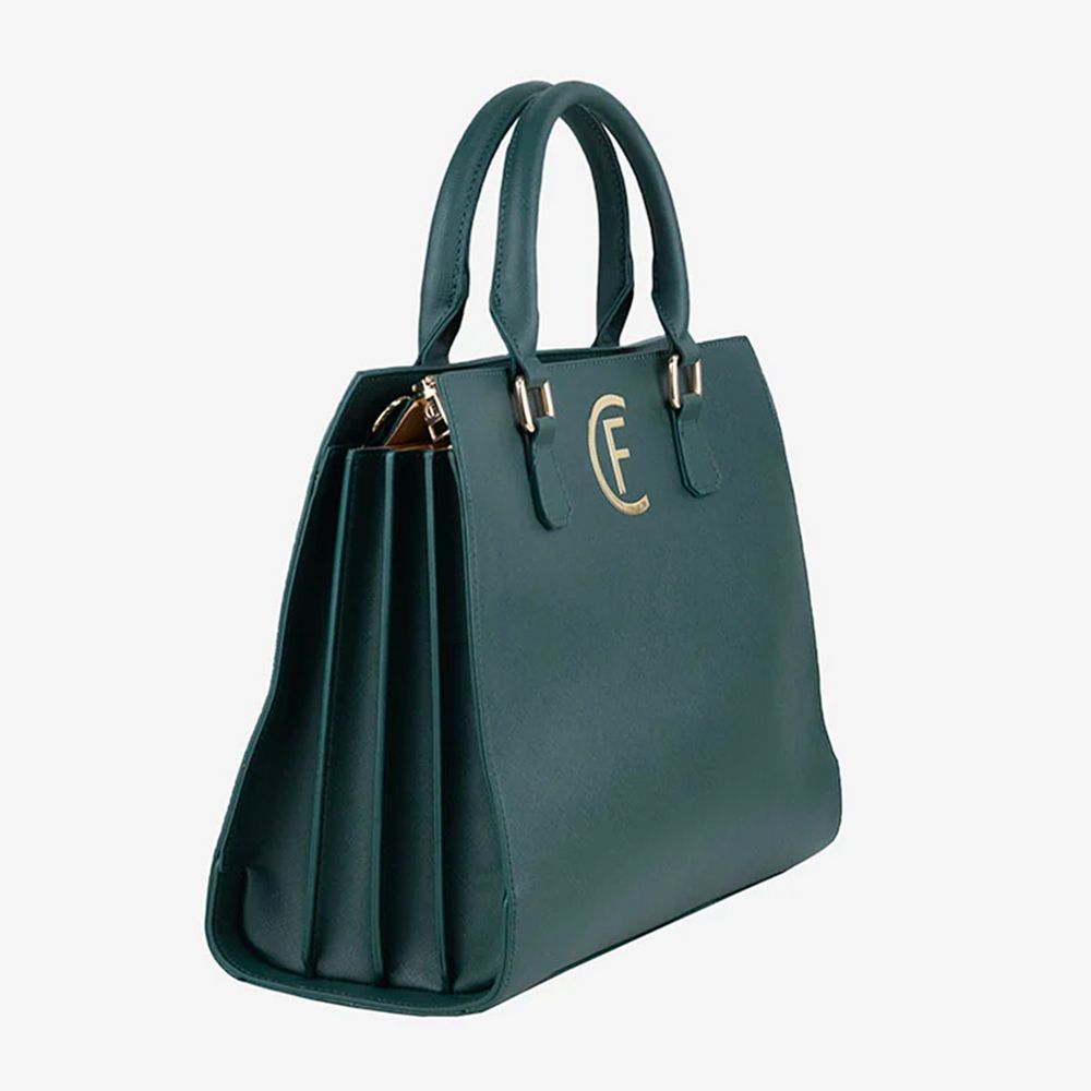 CRISTINAEFFE Green Artificial Leather Women Crossbody Bag - ACCEXO