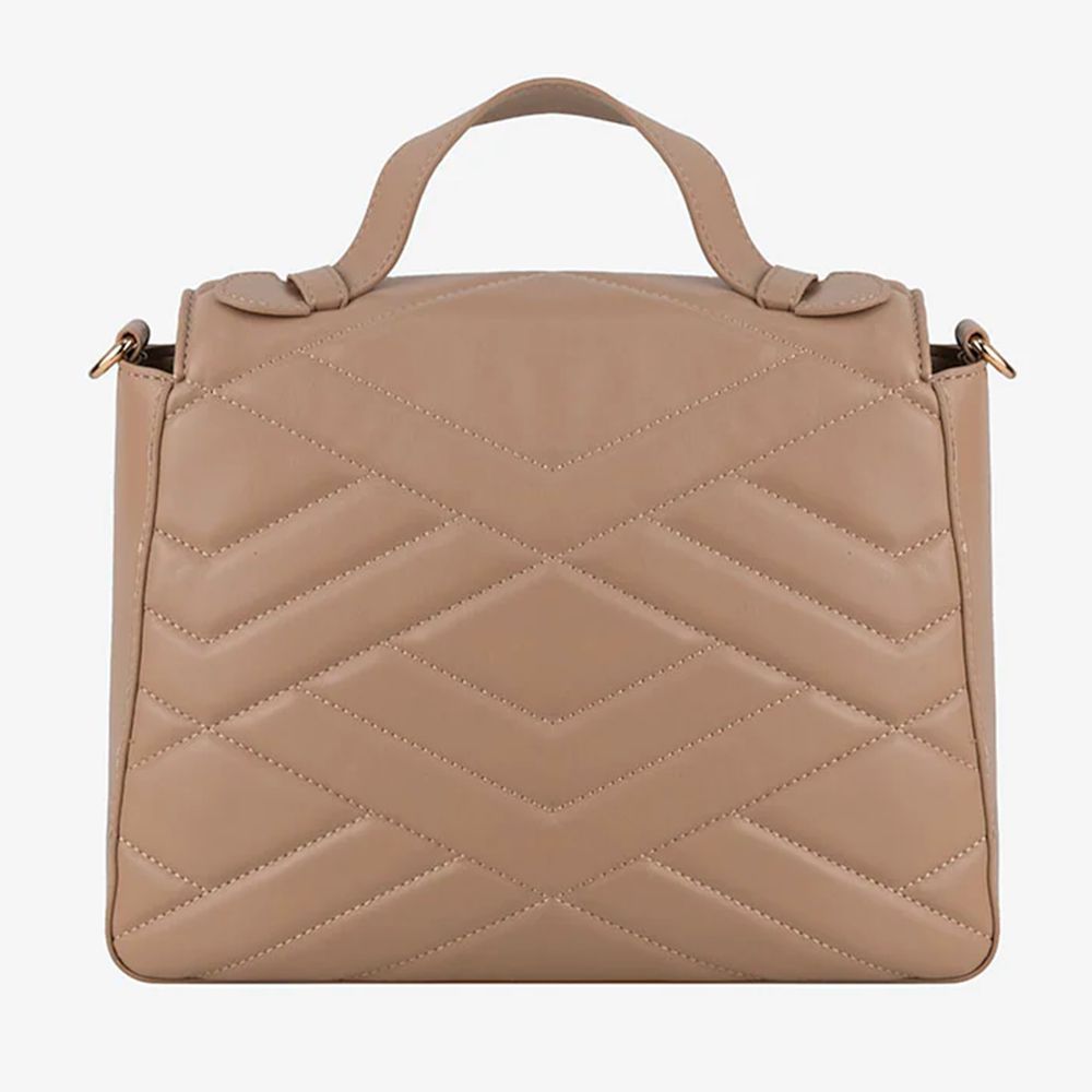 CRISTINAEFFE Beige Artificial Leather Women Crossbody Bag - ACCEXO