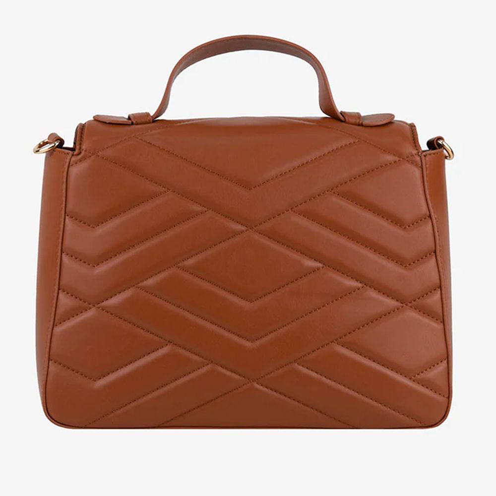CRISTINAEFFE Brown Artificial Leather Women Crossbody Bag - ACCEXO