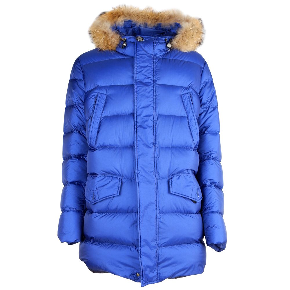 Add Blue Nylon Men's Jacket - ACCEXO