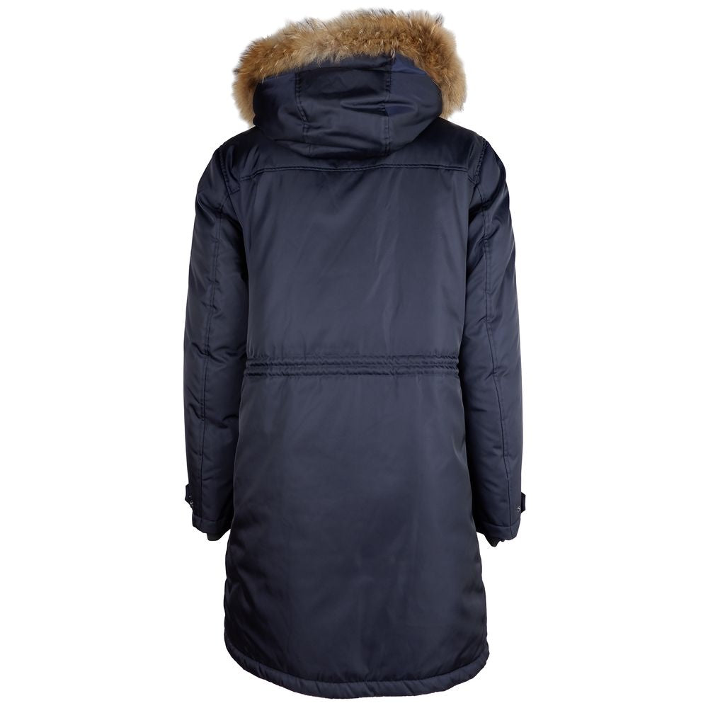 Add Blue Nylon Men Jacket - ACCEXO