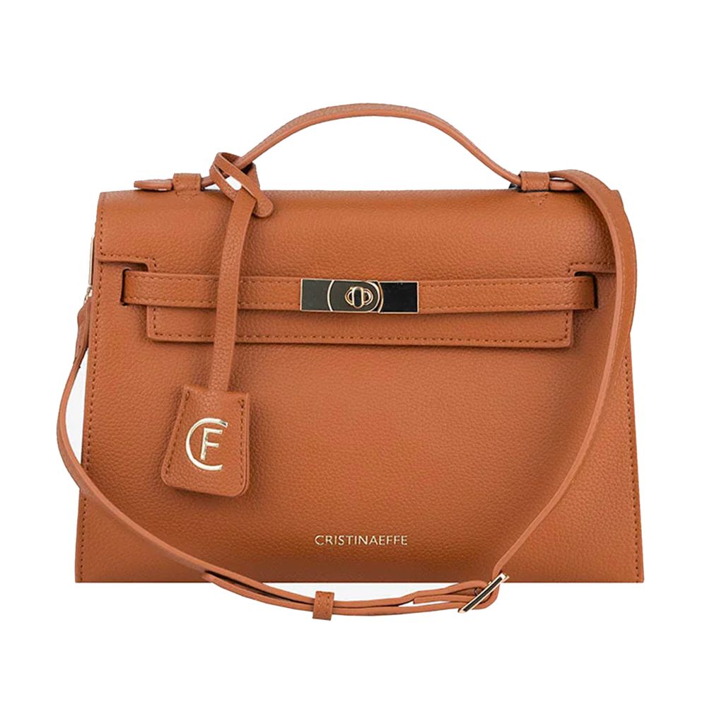 CRISTINAEFFE Brown Artificial Leather Women Crossbody Bag - ACCEXO