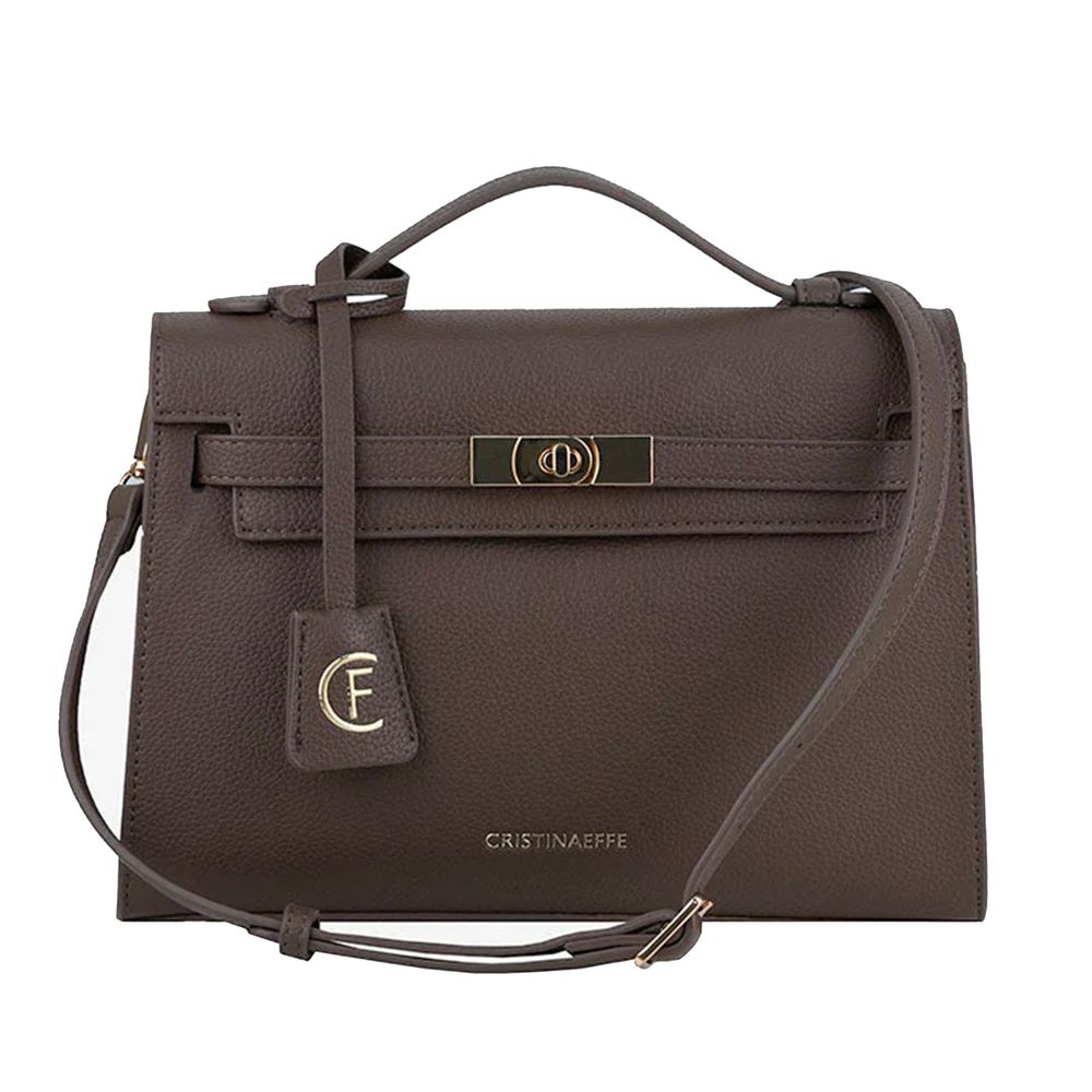 CRISTINAEFFE Gray Artificial Leather Women Crossbody Bag - ACCEXO