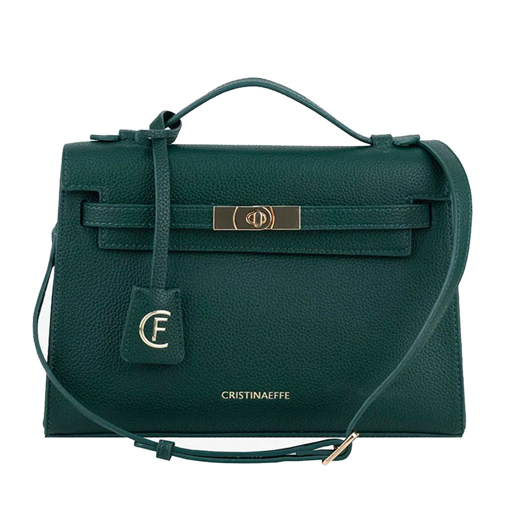 CRISTINAEFFE Green Artificial Leather Women Crossbody Bag - ACCEXO