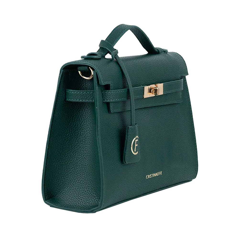 CRISTINAEFFE Green Artificial Leather Women Crossbody Bag - ACCEXO