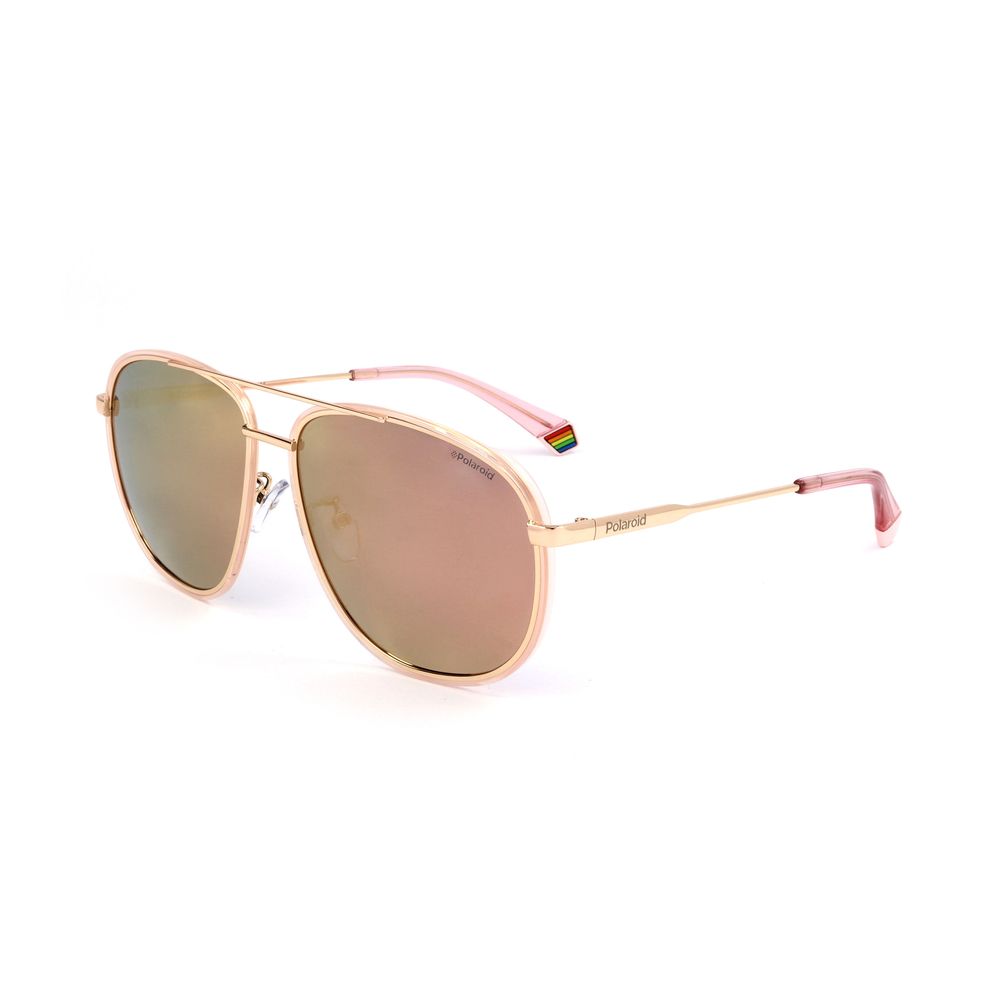 Polaroid Rose Gold Metal Sunglasses - ACCEXO