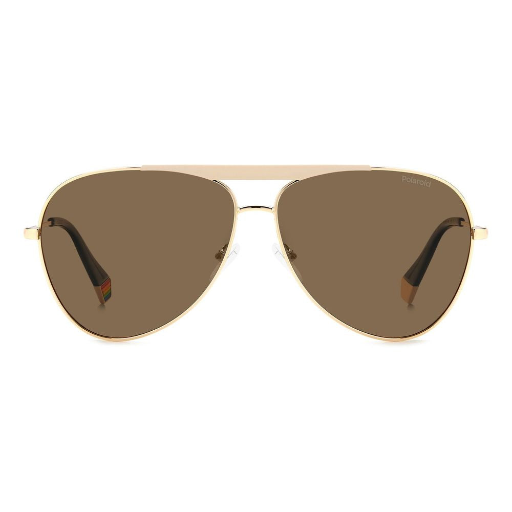 Polaroid Gold Stainless Steel Sunglasses - ACCEXO