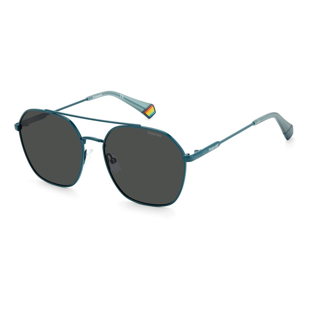 Polaroid Blue Stainless Steel Sunglasses - ACCEXO