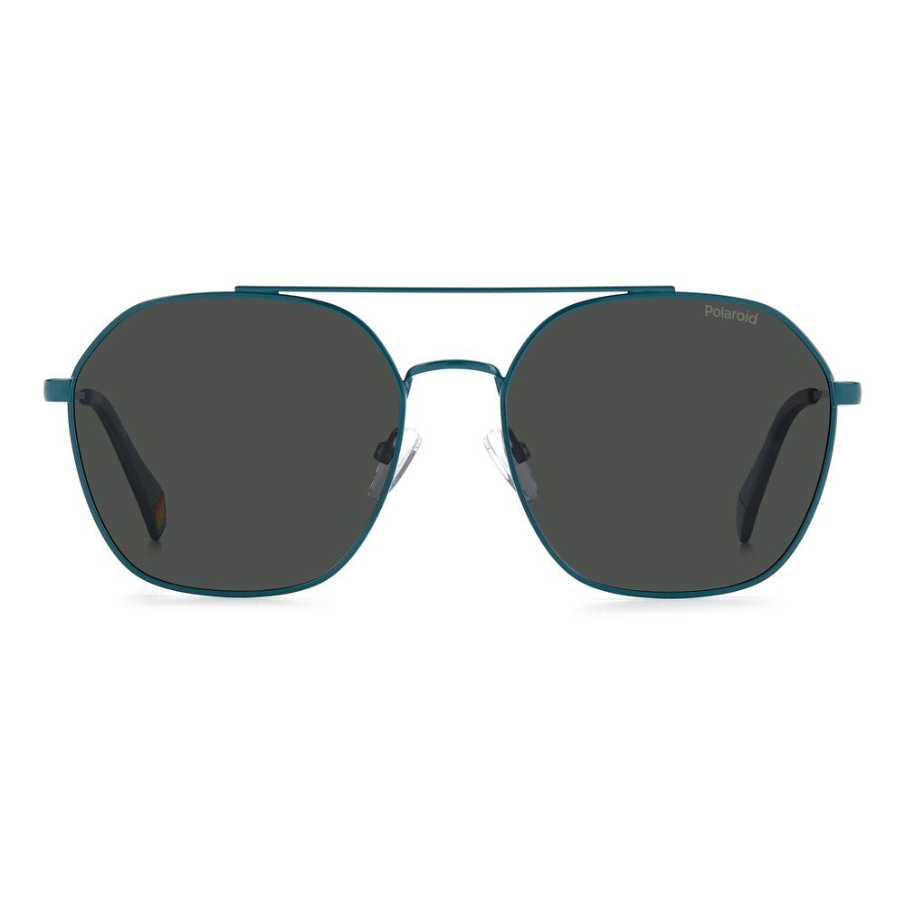 Polaroid Blue Stainless Steel Sunglasses - ACCEXO