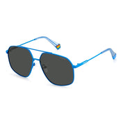 Polaroid Blue Stainless Steel Sunglasses - ACCEXO