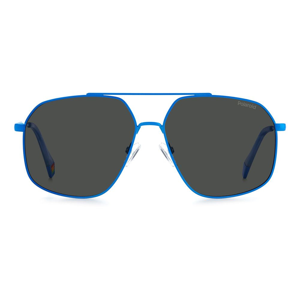 Polaroid Blue Stainless Steel Sunglasses - ACCEXO