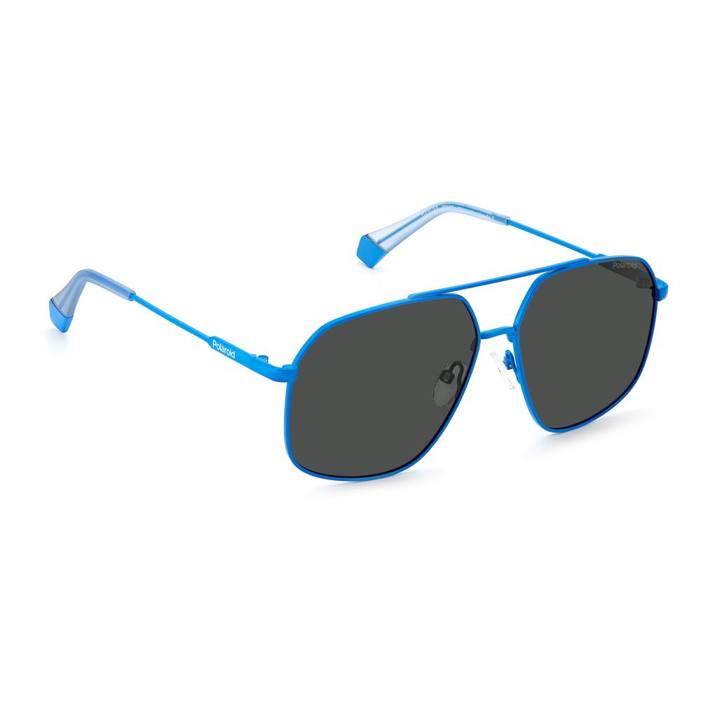 Polaroid Blue Stainless Steel Sunglasses - ACCEXO