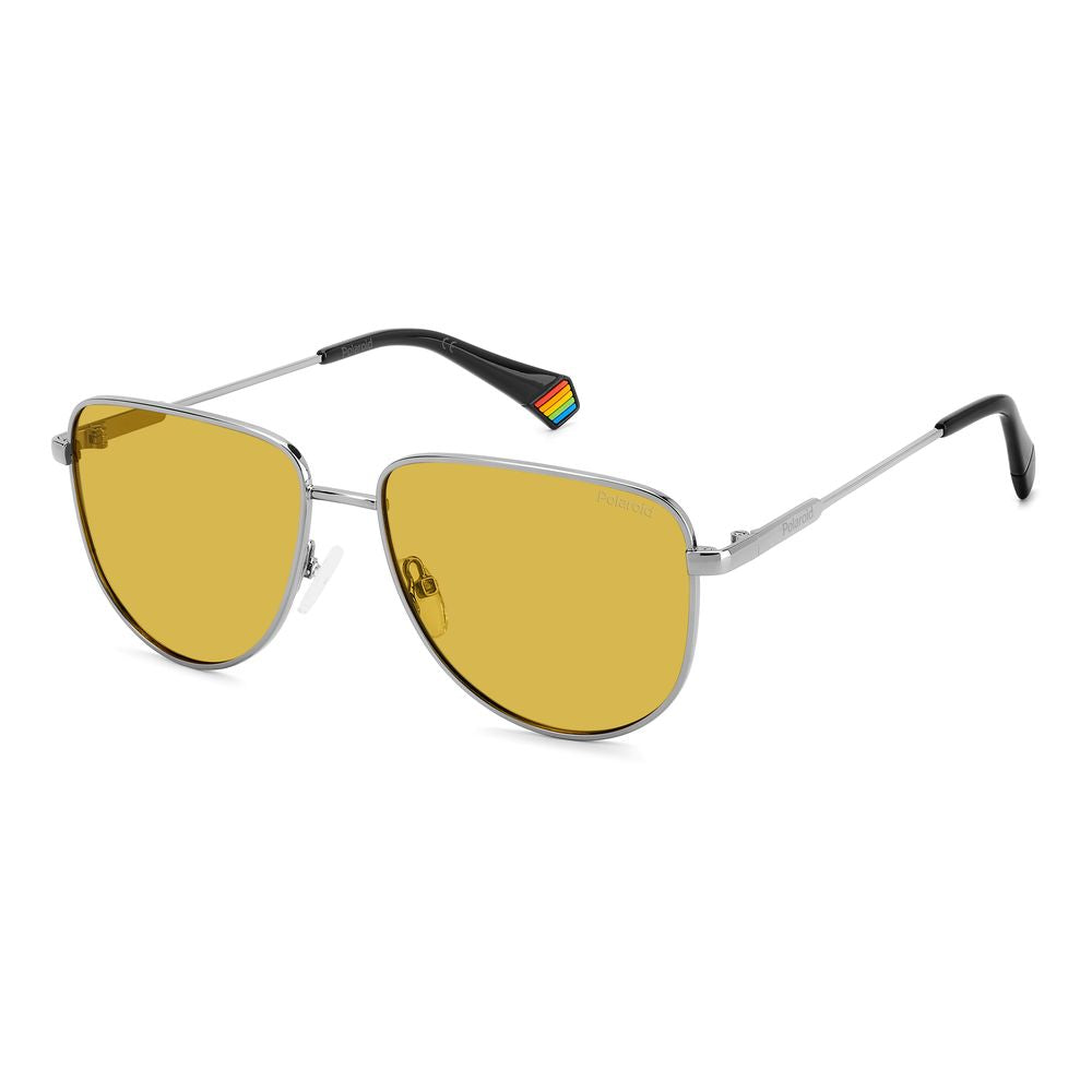 Polaroid Gray Metal Sunglasses - ACCEXO